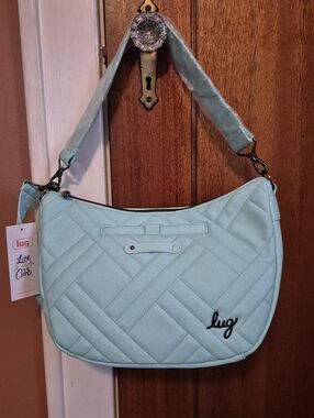 Lug Harmony Matte Luxe VL Crossbody Bag in Aquamarine NWT